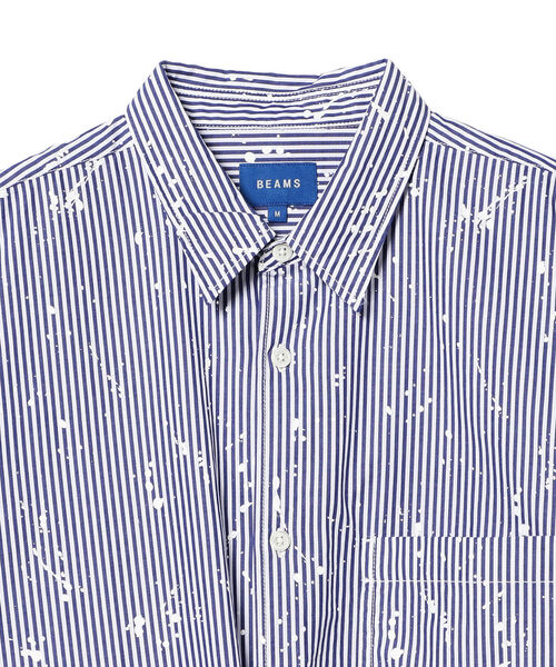 BEAMS（ビームス）の「BEAMS / スプラッシュ カバーオール シャツ（シャツ/ブラウス・メンズ・チャコールグレー/ネイビー・SMALL/MEDIUM/LARGE）」の7枚目の写真