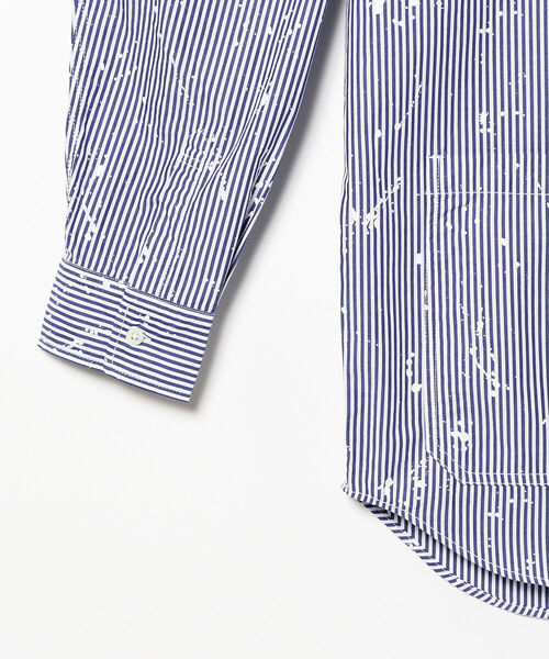 BEAMS（ビームス）の「BEAMS / スプラッシュ カバーオール シャツ（シャツ/ブラウス・メンズ・チャコールグレー/ネイビー・SMALL/MEDIUM/LARGE）」の8枚目の写真