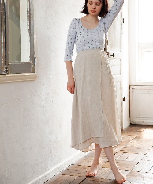 mangata（モンガータ）の「Cotton flare skirt（スカート）」 - WEAR