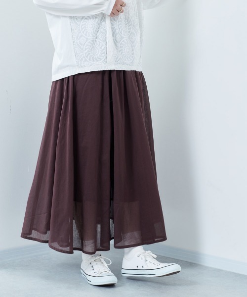 cepo(セポ)の「ボイルサーキュラースカート(スカート・レディース・レッド/イエロー/ブルー/ブラウン・M)」の17枚目の写真