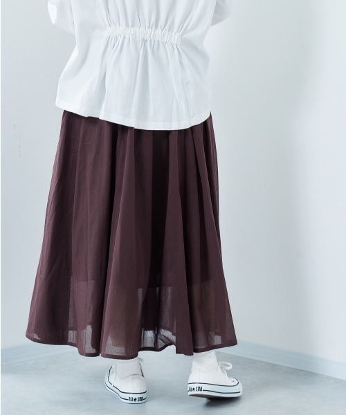 cepo(セポ)の「ボイルサーキュラースカート(スカート・レディース・レッド/イエロー/ブルー/ブラウン・M)」の5枚目の写真