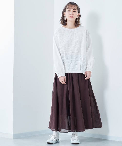 cepo(セポ)の「ボイルサーキュラースカート(スカート・レディース・レッド/イエロー/ブルー/ブラウン・M)」の14枚目の写真