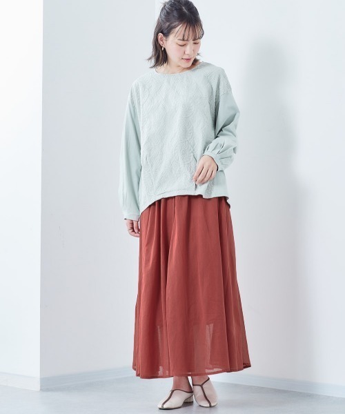 cepo(セポ)の「ボイルサーキュラースカート(スカート・レディース・レッド/イエロー/ブルー/ブラウン・M)」の8枚目の写真