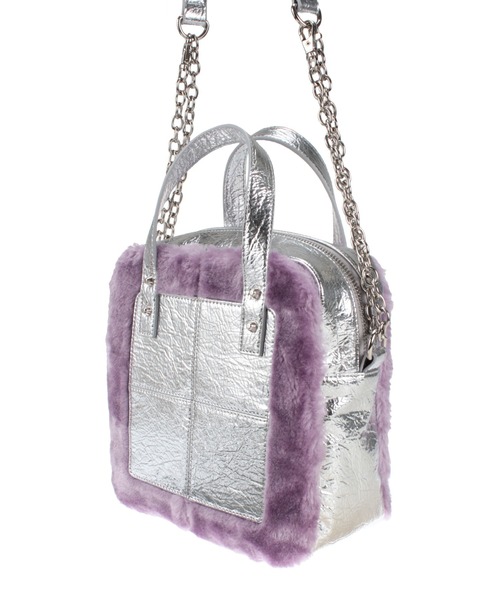 PAMEO POSE（パメオポーズ）の「Boxy Bag（ハンドバッグ・レディース・ブラック/シルバー・FREE）」の7枚目の写真