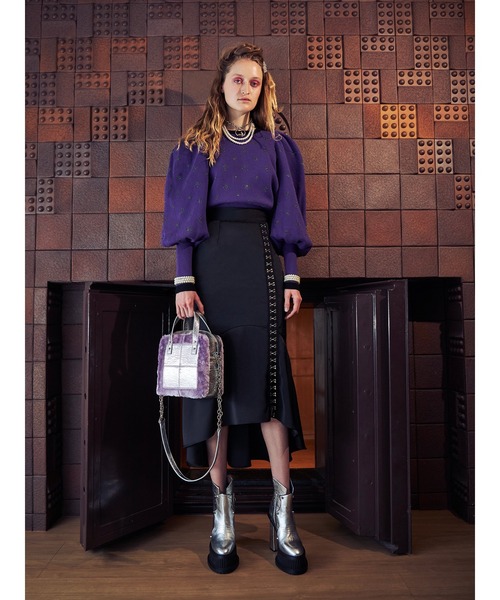 PAMEO POSE（パメオポーズ）の「Boxy Bag（ハンドバッグ・レディース・ブラック/シルバー・FREE）」の12枚目の写真