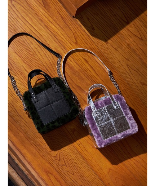 PAMEO POSE（パメオポーズ）の「Boxy Bag（ハンドバッグ・レディース・ブラック/シルバー・FREE）」の15枚目の写真