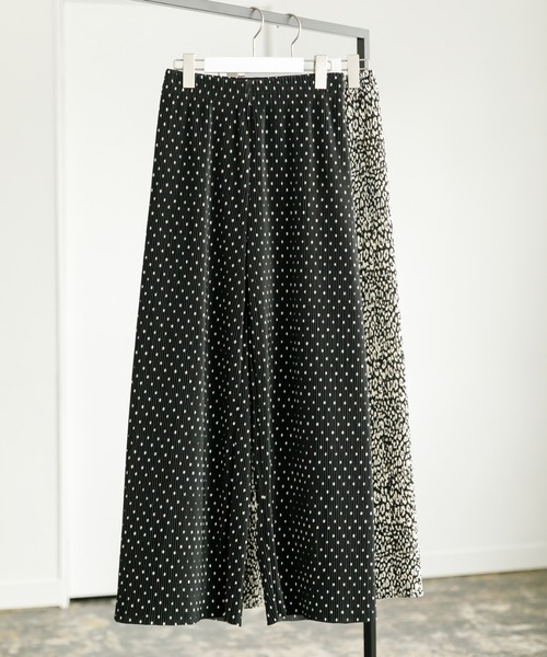 koe（コエ）の「柄プリーツパンツ*（その他パンツ・レディース・レオパード/ドット・FREE）」の2枚目の写真