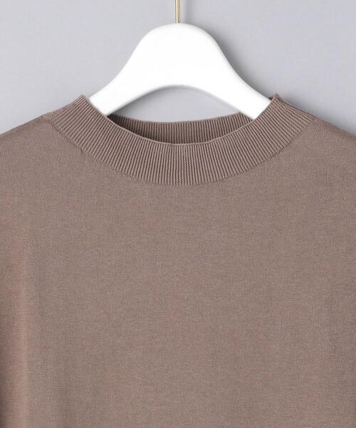 UNITED ARROWS（ユナイテッドアローズ）の「UWSC ハイネック フレンチスリーブニット◆（ニット/セーター・レディース・ブラック/オフホワイト/モカ・FREE）」の16枚目の写真