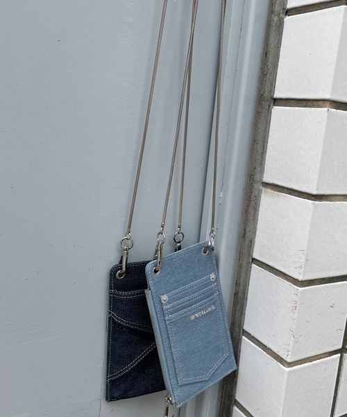 SPIRALGIRL(スパイラルガール)の「デニムスマホショルダーバッグ(ショルダーバッグ・レディース・ライトブルー/インディゴブルー・FREE)」の13枚目の写真