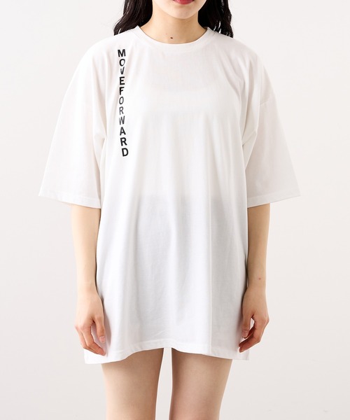 RASVOA（ラスボア）の「MOVE FOWARD ハングルＴシャツ（Tシャツ/カットソー・レディース・ブラック/オフホワイト・FREE）」の16枚目の写真