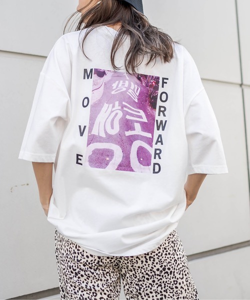 RASVOA（ラスボア）の「MOVE FOWARD ハングルＴシャツ（Tシャツ/カットソー・レディース・ブラック/オフホワイト・FREE）」の21枚目の写真
