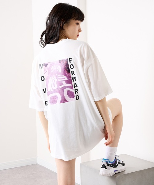 RASVOA（ラスボア）の「MOVE FOWARD ハングルＴシャツ（Tシャツ/カットソー・レディース・ブラック/オフホワイト・FREE）」の22枚目の写真