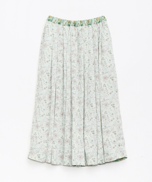 AS KNOW AS de base（アズノゥアズドゥバズ）の「お花たちのおしゃべりＳＫ（スカート・レディース・グリーン系その他/ピンク系その他/イエロー系その他・FREE）」の2枚目の写真