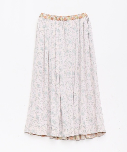 AS KNOW AS de base（アズノゥアズドゥバズ）の「お花たちのおしゃべりＳＫ（スカート・レディース・グリーン系その他/ピンク系その他/イエロー系その他・FREE）」の3枚目の写真