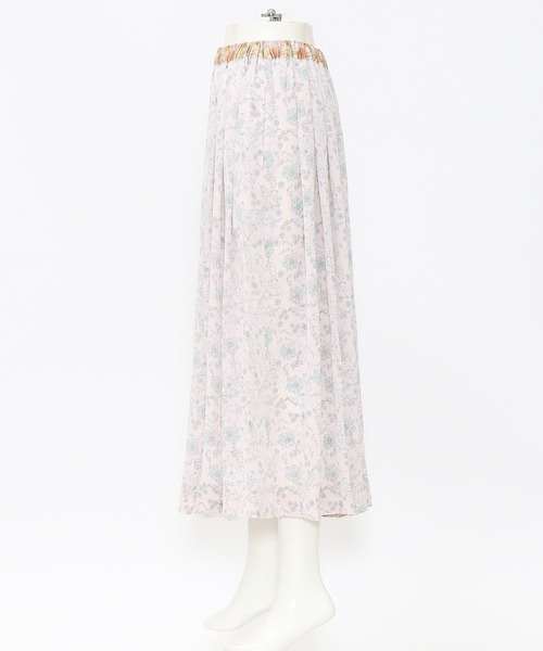 AS KNOW AS de base（アズノゥアズドゥバズ）の「お花たちのおしゃべりＳＫ（スカート・レディース・グリーン系その他/ピンク系その他/イエロー系その他・FREE）」の5枚目の写真