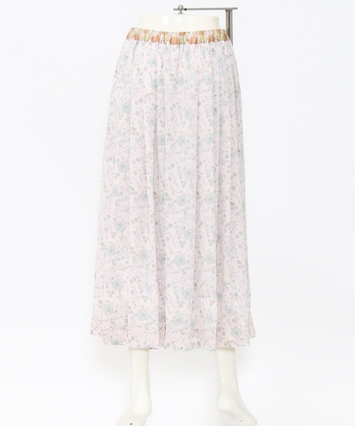 AS KNOW AS de base（アズノゥアズドゥバズ）の「お花たちのおしゃべりＳＫ（スカート・レディース・グリーン系その他/ピンク系その他/イエロー系その他・FREE）」の8枚目の写真