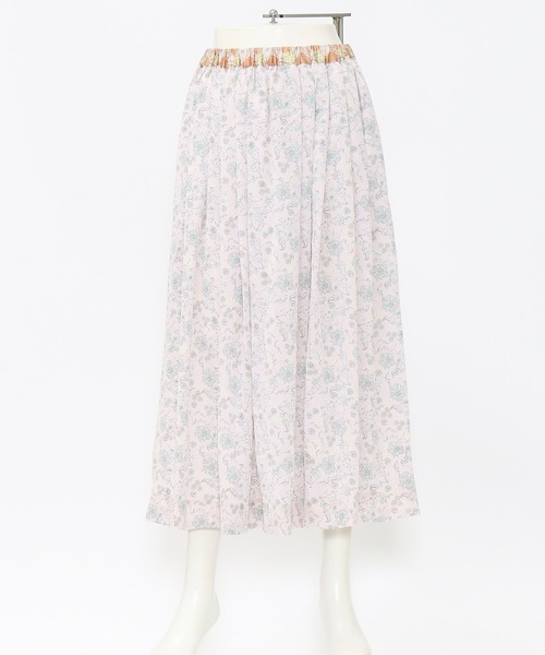 AS KNOW AS de base（アズノゥアズドゥバズ）の「お花たちのおしゃべりＳＫ（スカート・レディース・グリーン系その他/ピンク系その他/イエロー系その他・FREE）」の11枚目の写真