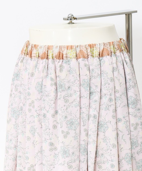 AS KNOW AS de base（アズノゥアズドゥバズ）の「お花たちのおしゃべりＳＫ（スカート・レディース・グリーン系その他/ピンク系その他/イエロー系その他・FREE）」の7枚目の写真