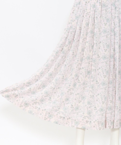 AS KNOW AS de base（アズノゥアズドゥバズ）の「お花たちのおしゃべりＳＫ（スカート・レディース・グリーン系その他/ピンク系その他/イエロー系その他・FREE）」の4枚目の写真