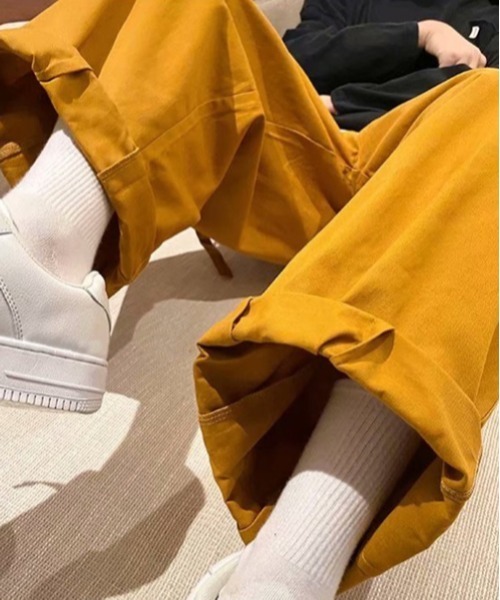 neos(ネオス)の「【neos -addictive design-】ワイドシルエット ベルトポケット カラー カーゴ パンツ(カーゴパンツ・メンズ・イエロー/ブラック/カーキ・MEDIUM/X-LARGE/LARGE)」の19枚目の写真