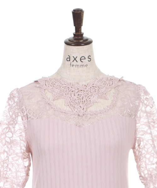 axes femme(アクシーズファム)の「チョーカー風ビスチェ切替PO(Tシャツ/カットソー・レディース・ブラック/ホワイト/ピンク・MEDIUM)」の16枚目の写真