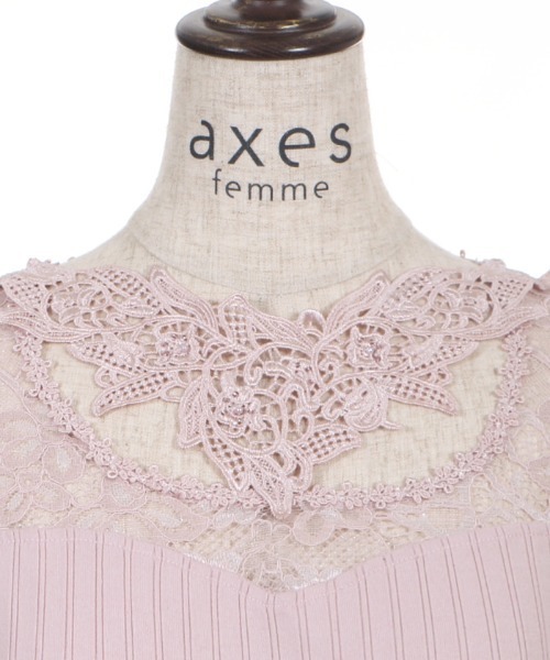 axes femme(アクシーズファム)の「チョーカー風ビスチェ切替PO(Tシャツ/カットソー・レディース・ブラック/ホワイト/ピンク・MEDIUM)」の21枚目の写真