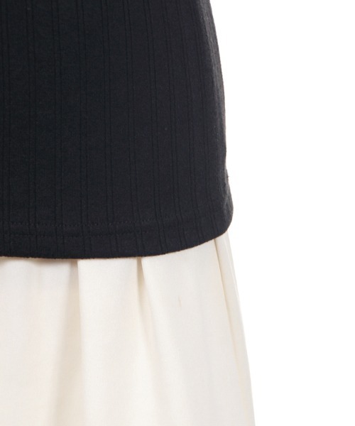 axes femme(アクシーズファム)の「チョーカー風ビスチェ切替PO(Tシャツ/カットソー・レディース・ブラック/ホワイト/ピンク・MEDIUM)」の14枚目の写真