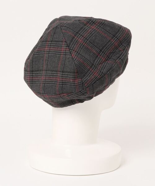 Gloria Cords（グロリアコード）の「【Gloria Cordes】パネルベレー（ハンチング/ベレー帽・レディース・グレー/チャコールグレー・FREE）」の3枚目の写真