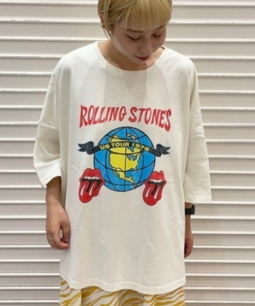 Ray BEAMS（レイビームス）の「GOOD ROCK SPEED / Rolling ビッグ Tシャツ（Tシャツ/カットソー・レディース・ホワイト・ONE SIZE）」の7枚目の写真