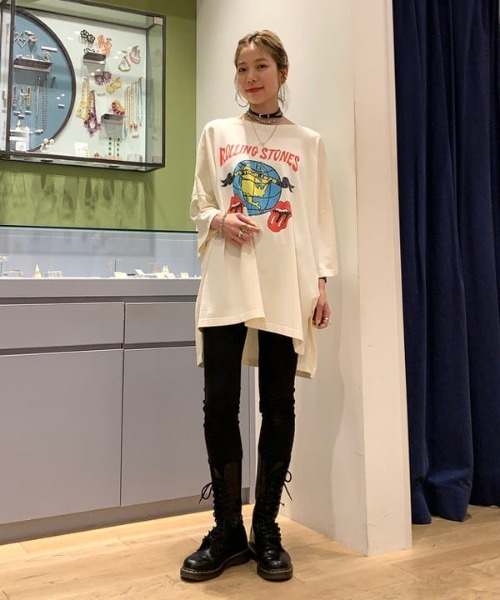 Ray BEAMS（レイビームス）の「GOOD ROCK SPEED / Rolling ビッグ Tシャツ（Tシャツ/カットソー・レディース・ホワイト・ONE SIZE）」の10枚目の写真