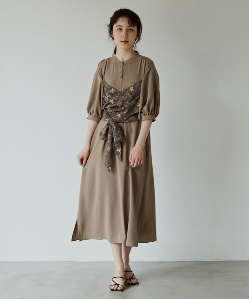 idem（イデム）の「humming bustier onepiece/ハミングビスチェワンピース（ワンピース・レディース・ベージュ/その他・FREE）」の3枚目の写真