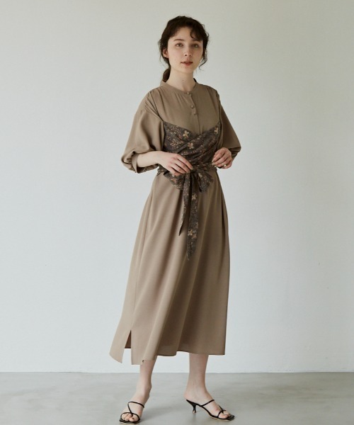 idem（イデム）の「humming bustier onepiece/ハミングビスチェワンピース（ワンピース・レディース・ベージュ/その他・FREE）」の7枚目の写真