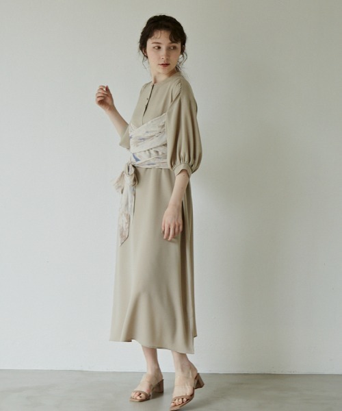 idem（イデム）の「humming bustier onepiece/ハミングビスチェワンピース（ワンピース・レディース・ベージュ/その他・FREE）」の16枚目の写真