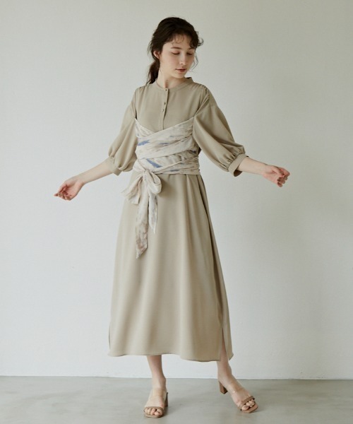 idem（イデム）の「humming bustier onepiece/ハミングビスチェワンピース（ワンピース・レディース・ベージュ/その他・FREE）」の17枚目の写真