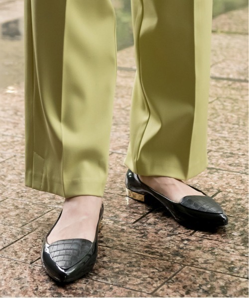 RANDA（ランダ）の「ポインテッドトゥクロコレインシューズ（レインシューズ・レディース・ブラック/ベージュ/グレイッシュベージュ・LL/S/M/L/XL）」の11枚目の写真