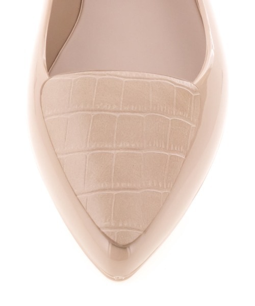 RANDA（ランダ）の「ポインテッドトゥクロコレインシューズ（レインシューズ・レディース・ブラック/ベージュ/グレイッシュベージュ・LL/S/M/L/XL）」の6枚目の写真