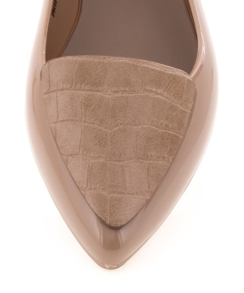 RANDA（ランダ）の「ポインテッドトゥクロコレインシューズ（レインシューズ・レディース・ブラック/ベージュ/グレイッシュベージュ・LL/S/M/L/XL）」の7枚目の写真