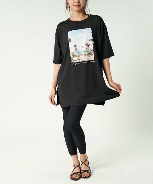 Ocean Pacific（オーシャンパシフィック）の「【OP:オーピー】レディース 体型カバースポーツ水着３点セット（水着・レディース・ホワイト/ブラック・MEDIUM/LARGE）」の19枚目の写真