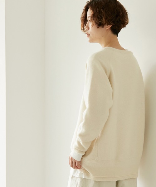 nitca（ニトカ）の「ニットスウェット オーバープルオーバー（ニット/セーター・レディース・キナリ/ライトグリーン/グレー・FREE）」の11枚目の写真