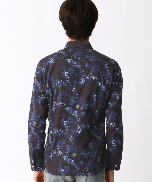 HIDEAWAYS NICOLE（ハイダウェイニコル）の「アラカルトプリントシャツ（シャツ/ブラウス・メンズ・ボルドー/ネイビー/グレー・LARGE/X-LARGE/MEDIUM）」の6枚目の写真