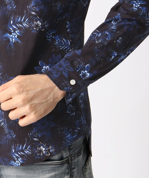 HIDEAWAYS NICOLE（ハイダウェイニコル）の「アラカルトプリントシャツ（シャツ/ブラウス・メンズ・ボルドー/ネイビー/グレー・LARGE/X-LARGE/MEDIUM）」の10枚目の写真