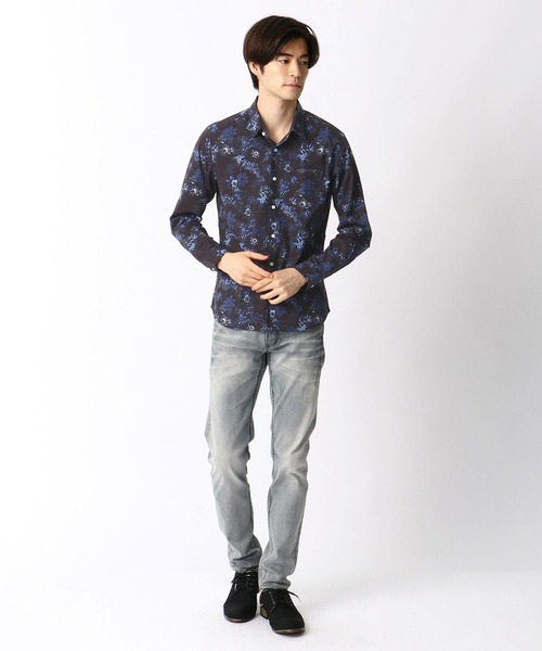 HIDEAWAYS NICOLE（ハイダウェイニコル）の「アラカルトプリントシャツ（シャツ/ブラウス・メンズ・ボルドー/ネイビー/グレー・LARGE/X-LARGE/MEDIUM）」の14枚目の写真