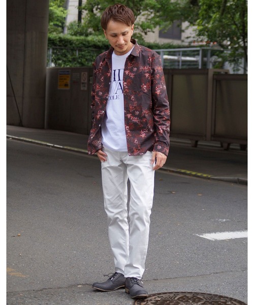 HIDEAWAYS NICOLE（ハイダウェイニコル）の「アラカルトプリントシャツ（シャツ/ブラウス・メンズ・ボルドー/ネイビー/グレー・LARGE/X-LARGE/MEDIUM）」の17枚目の写真