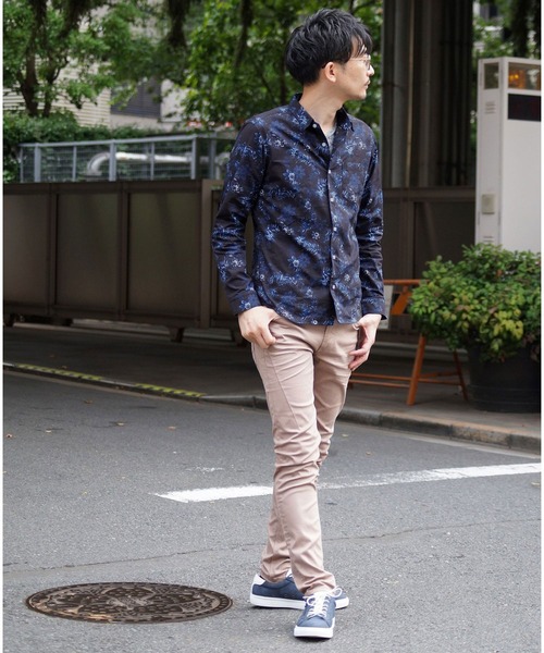 HIDEAWAYS NICOLE（ハイダウェイニコル）の「アラカルトプリントシャツ（シャツ/ブラウス・メンズ・ボルドー/ネイビー/グレー・LARGE/X-LARGE/MEDIUM）」の18枚目の写真