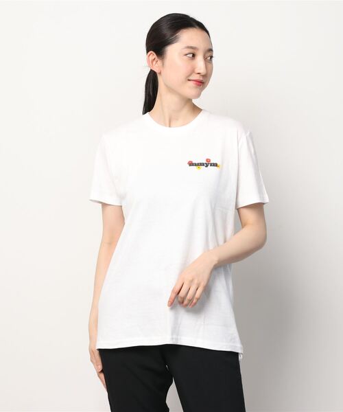 mmym(エムエムワイエム)の「mmym(エムエムワイエム)FLOWER ROCKET T-SHIRTS(Tシャツ/カットソー・レディース・ホワイト/ブラック・MEDIUM)」の7枚目の写真