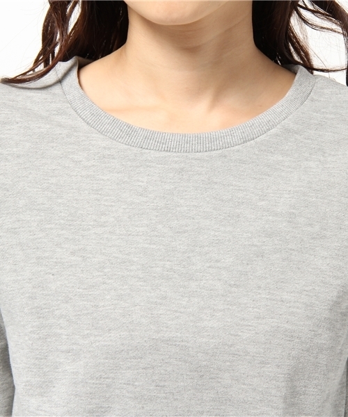 DISCOAT(ディスコート)の「【Discoat】裏毛裾レースプルオーバー(Tシャツ/カットソー・レディース・クリーム/グレー/ネイビー・フリ-)」の9枚目の写真