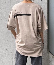 MATCH&more | バックプリントオーバーサイズ半袖Tシャツ(Tシャツ/カットソー)