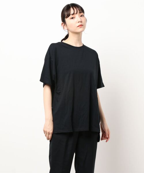 MATCH&more（マッチアンドモア）の「バックプリントオーバーサイズ半袖Ｔシャツ（Tシャツ/カットソー・レディース・ホワイト/ブラック/ベージュ/グレー/カーキ・FREE）」の20枚目の写真