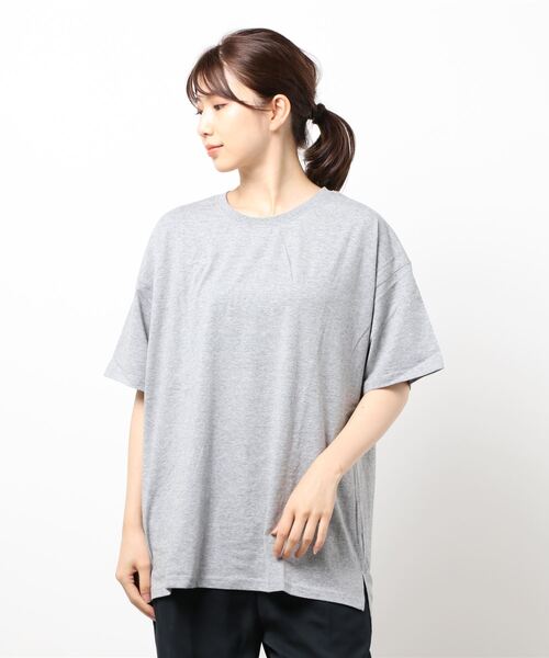 MATCH&more（マッチアンドモア）の「バックプリントオーバーサイズ半袖Ｔシャツ（Tシャツ/カットソー・レディース・ホワイト/ブラック/ベージュ/グレー/カーキ・FREE）」の21枚目の写真