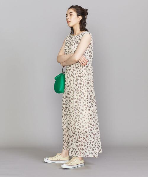 BEAUTY&YOUTH BY レオパードプリント ノースリーブワンピース BEAUTY&YOUTH UNITED ARROWS（ビューティーアンドユース